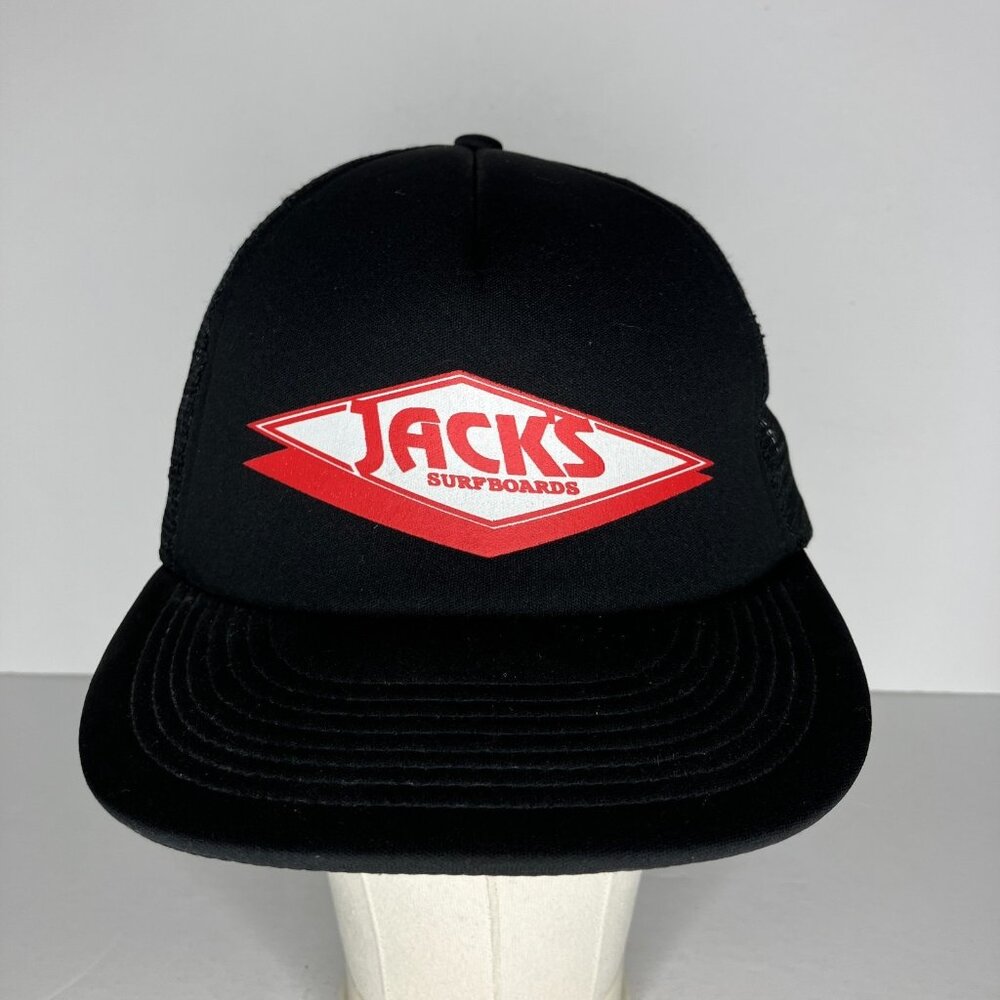 Jacks Surfboards Black Adjustable Hat Cap